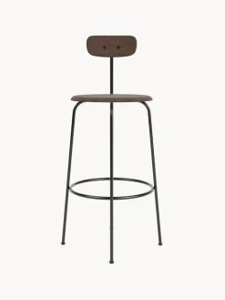 Online Audo Copenhagen Chaise de comptoir Afteroom Bois foncé, cadre noir