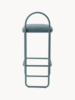 Online AYTM Chaise de comptoir en bouclette Angui Bouclette gris-bleu