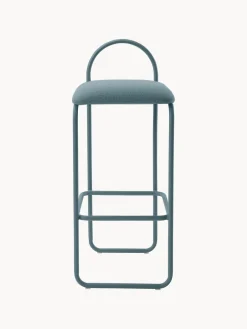 Online AYTM Chaise de comptoir en bouclette Angui Bouclette gris-bleu