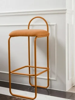 Best AYTM Chaise de comptoir en bouclette Angui Bouclette brun clair