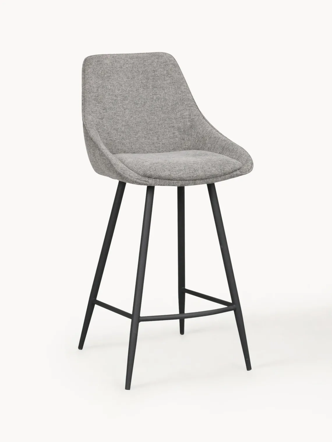 Best Rowico Chaise de comptoir Sierra Tissu gris clair, noir