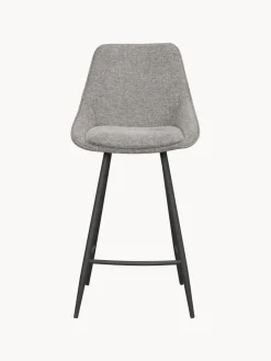Best Rowico Chaise de comptoir Sierra Tissu gris clair, noir
