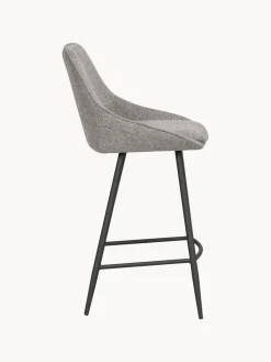Best Rowico Chaise de comptoir Sierra Tissu gris clair, noir