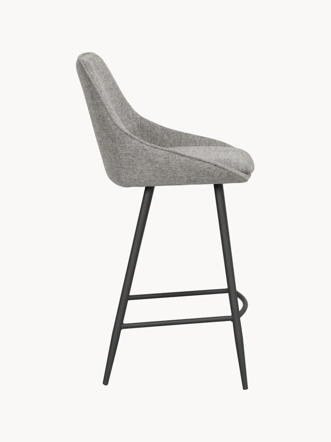 Best Rowico Chaise de comptoir Sierra Tissu gris clair, noir