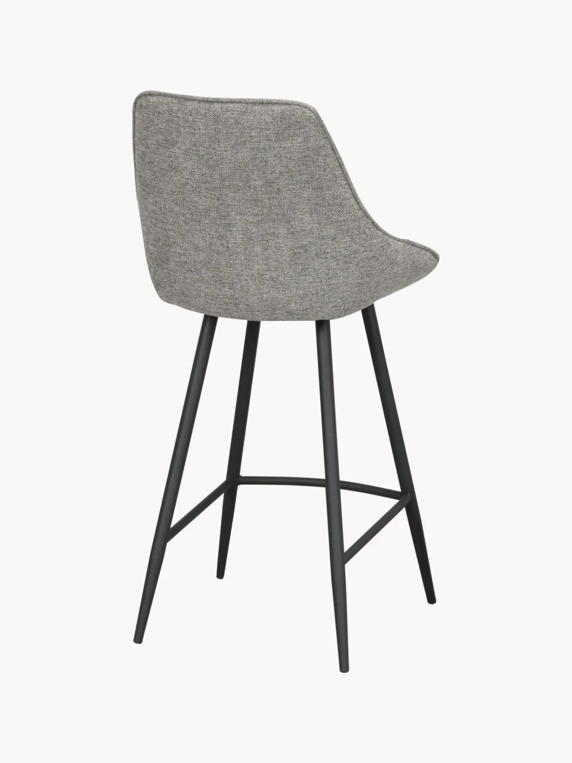 Best Rowico Chaise de comptoir Sierra Tissu gris clair, noir