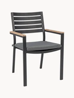 Discount Bizzotto Chaise de jardin à accoudoirs avec coussin de chaise Belmar