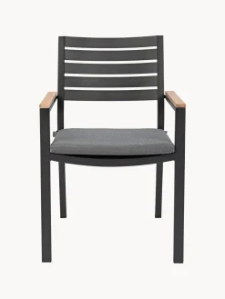 Discount Bizzotto Chaise de jardin à accoudoirs avec coussin de chaise Belmar