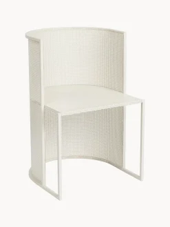 Outlet Kristina Dam Chaise de jardin Bauhaus Blanc crème