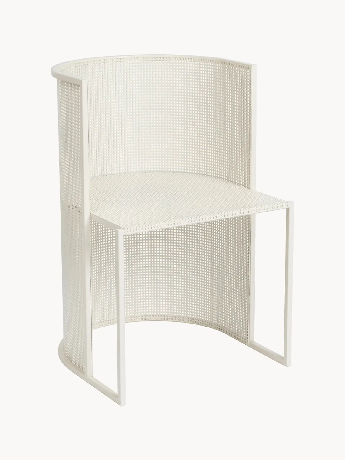 Outlet Kristina Dam Chaise de jardin Bauhaus Blanc crème