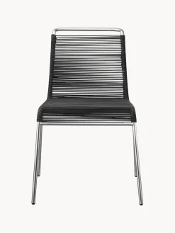 Outlet FDB Mobler Chaise de jardin Teglgård Noir, argenté