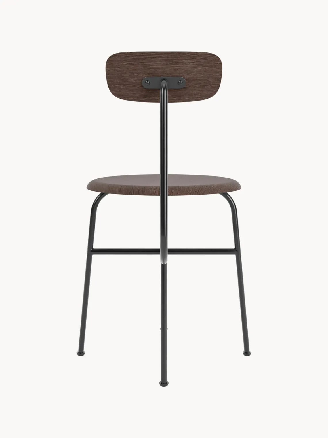 Fashion Audo Copenhagen Chaise en bois avec cadre en métal Afteroom Chêne foncé, cadre noir