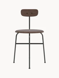 Fashion Audo Copenhagen Chaise en bois avec cadre en métal Afteroom Chêne foncé, cadre noir