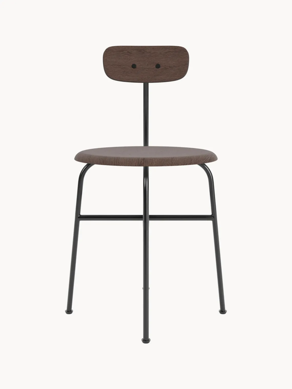Fashion Audo Copenhagen Chaise en bois avec cadre en métal Afteroom Chêne foncé, cadre noir