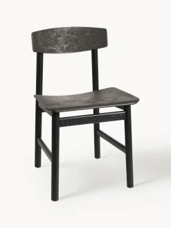 Best Mater Chaise en bois Consciouos Anthracite, noir