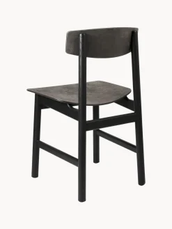 Best Mater Chaise en bois Consciouos Anthracite, noir