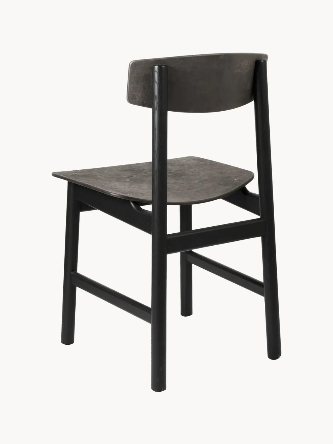 Best Mater Chaise en bois Consciouos Anthracite, noir