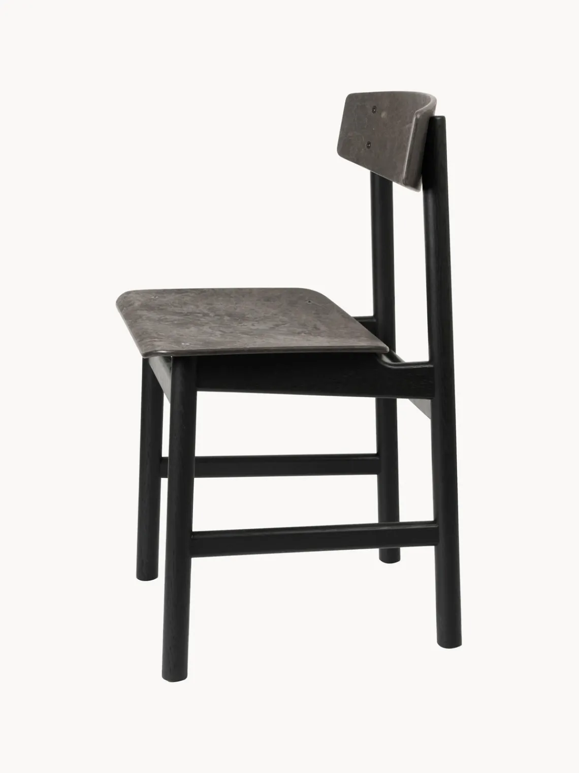 Best Mater Chaise en bois Consciouos Anthracite, noir