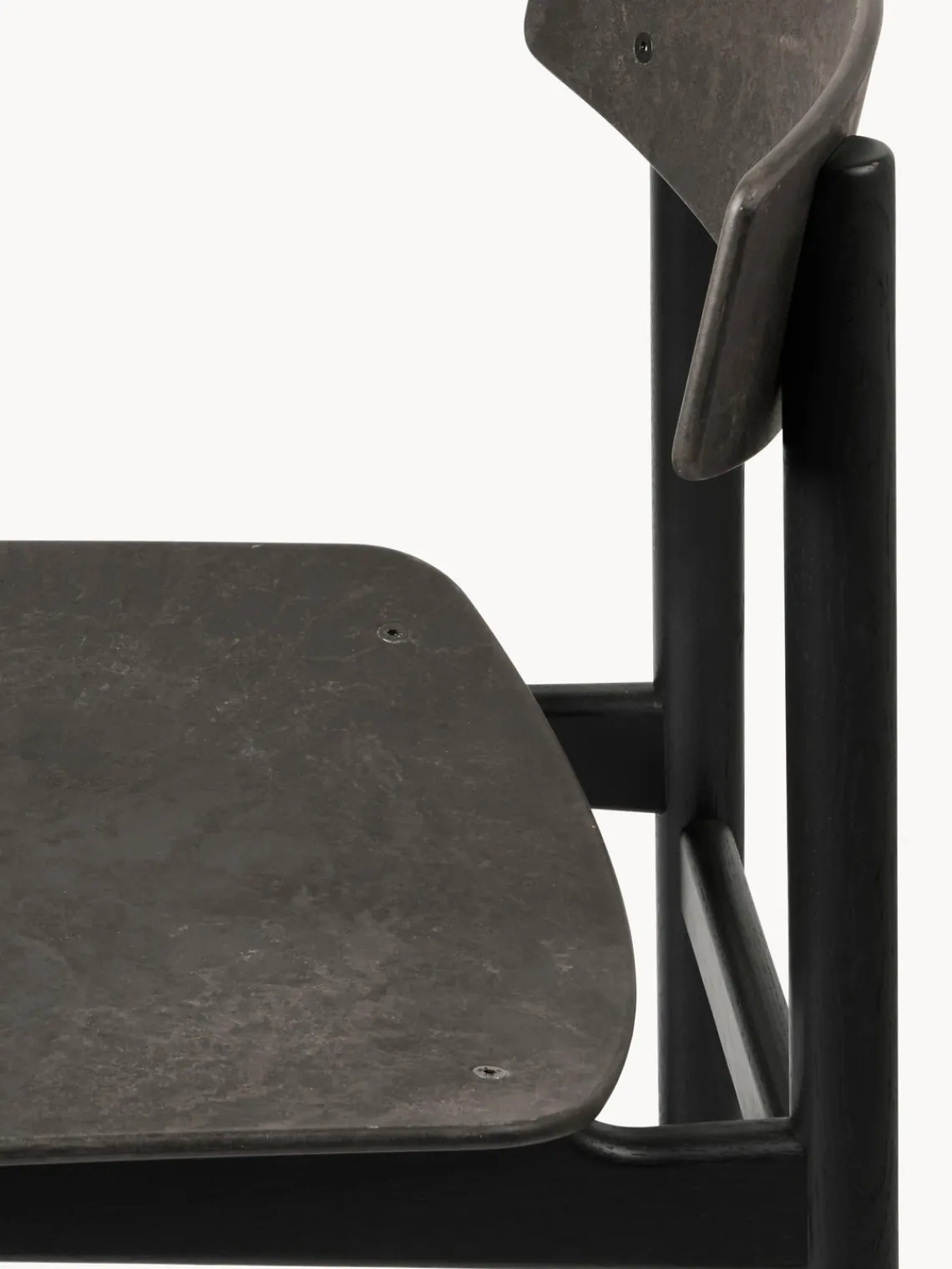 Best Mater Chaise en bois Consciouos Anthracite, noir