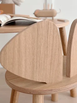 New Nofred Chaise en bois pour enfant Mouse Chêne