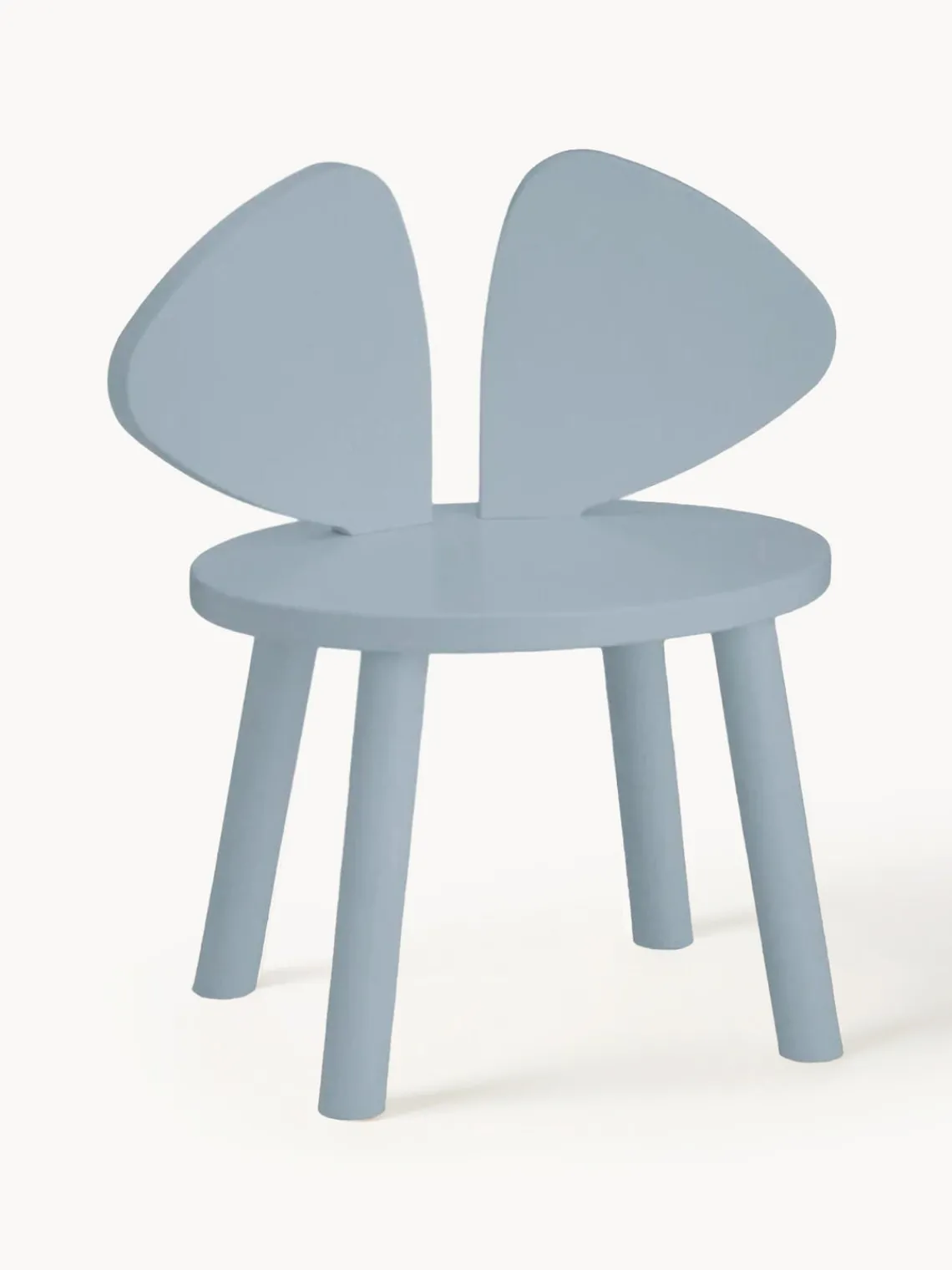 Best Nofred Chaise en bois pour enfant Mouse Bleu ciel