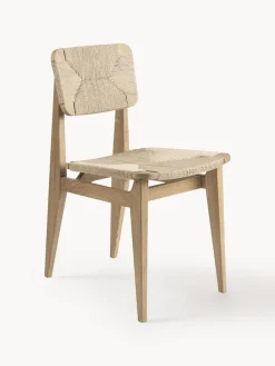 Discount GUBI Chaise en chêne avec assise tressée C-Chair Chêne, beige clair