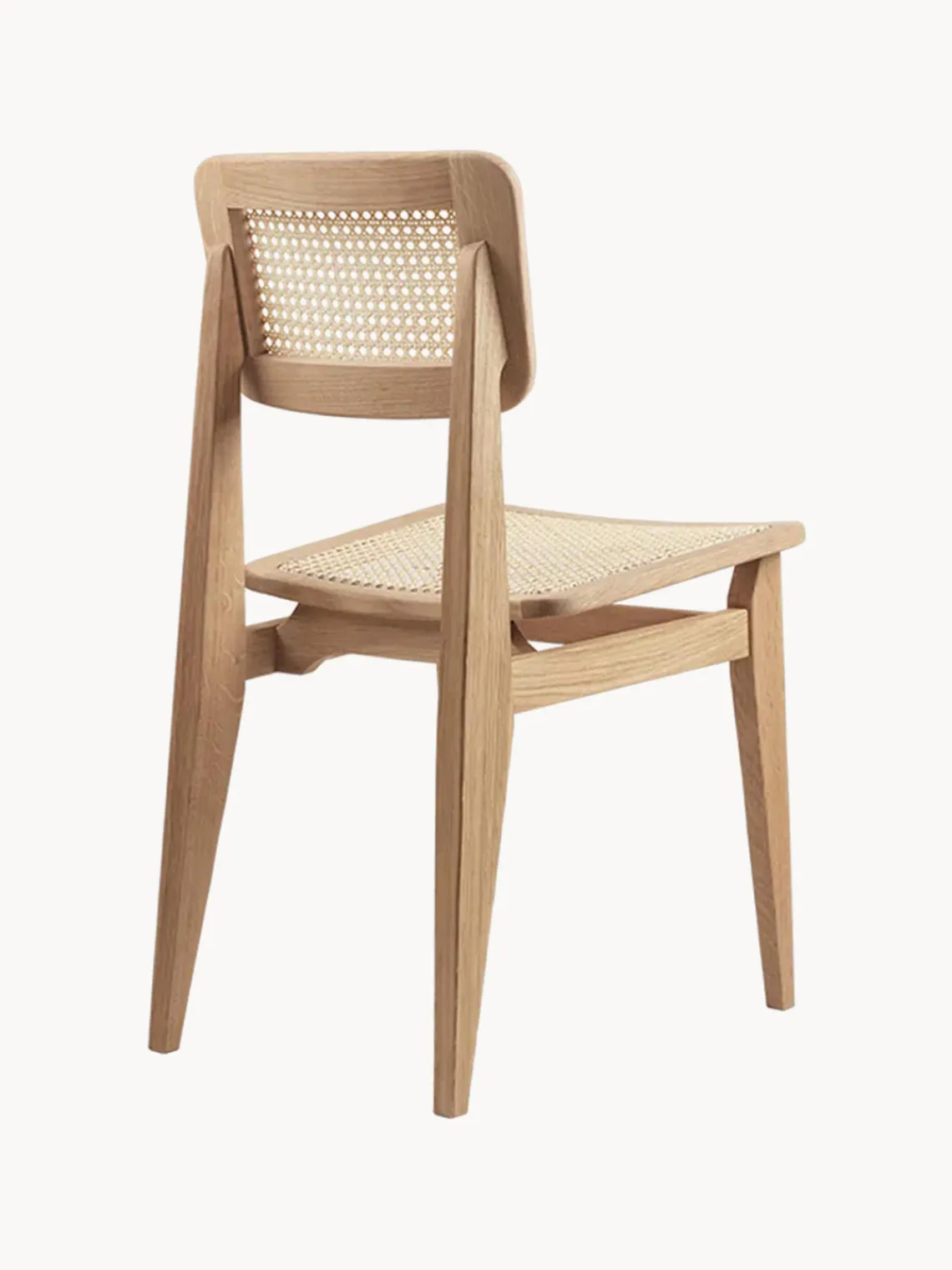 Outlet GUBI Chaise en chêne avec cannage C-Chair Chêne, beige clair