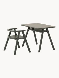 Hot Nobodinoz Chaise en hêtre pour enfant Growing Green Vert foncé