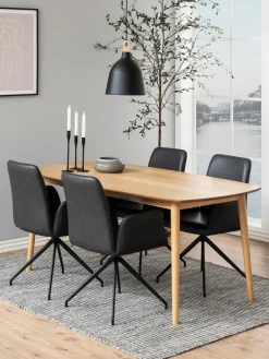 Best Westwing Chaise pivotante en cuir synthétique Naya Cuir synthétique anthracite