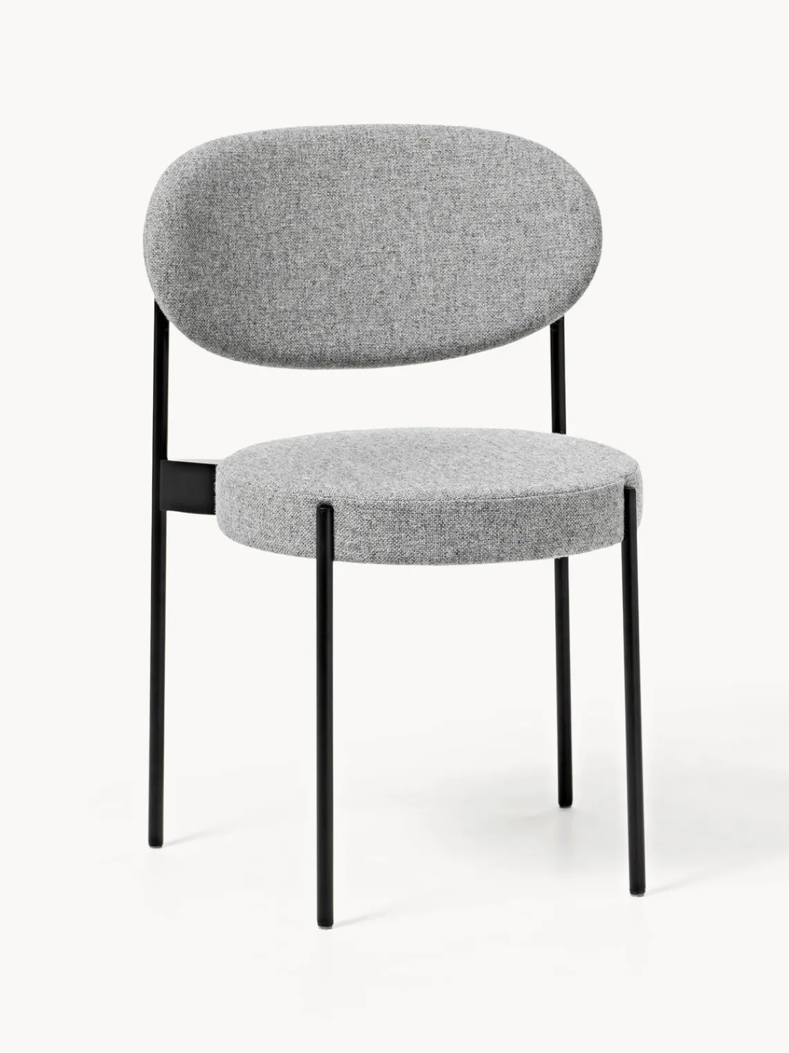 Online Verpan Chaise rembourrée en laine Series 430, design Verner Panton Laine gris foncé, noir