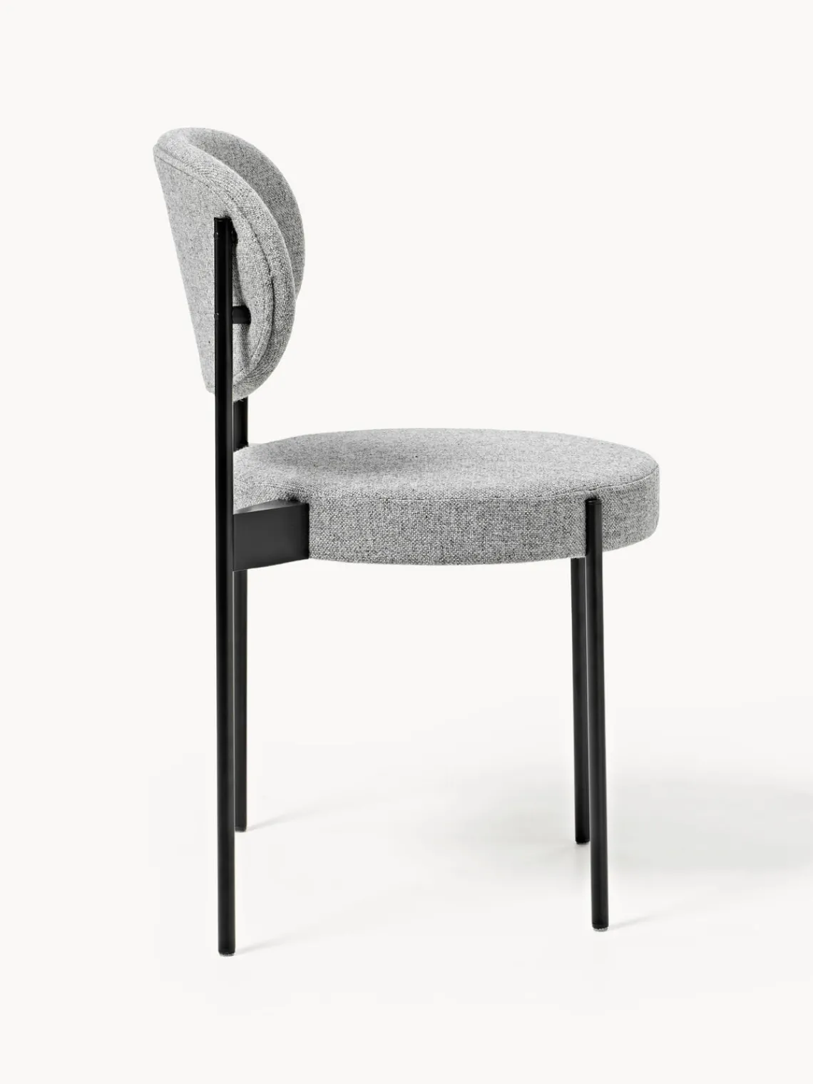 Online Verpan Chaise rembourrée en laine Series 430, design Verner Panton Laine gris foncé, noir