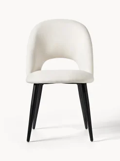 Best Westwing Collection Chaise rembourrée Rachel Tissu blanc crème