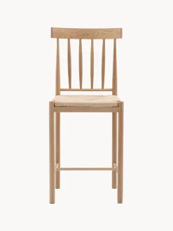 Clearance Westwing Chaises de comptoir artisanales en chêne Eton, 2 pièces