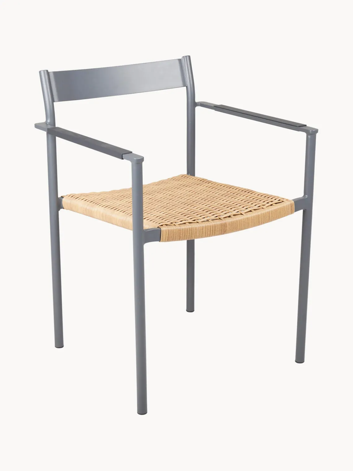 Best Brafab Chaises de jardin DK, 2 pièces Gris clair, beige, brun