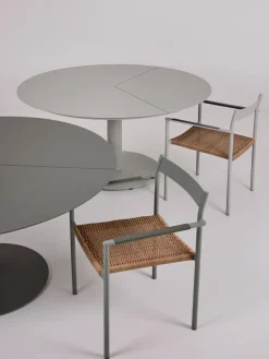 Best Brafab Chaises de jardin DK, 2 pièces Gris clair, beige, brun