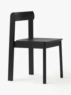 Discount Form & Refine Chaises empilables en chêne Blueprint, 2 pièces Bois de chêne, noir laqué