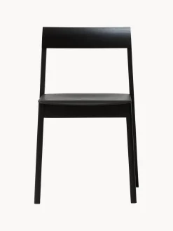 Discount Form & Refine Chaises empilables en chêne Blueprint, 2 pièces Bois de chêne, noir laqué