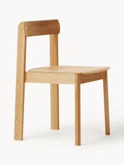 Discount Form & Refine Chaises empilables en Blueprint, 2 pièces Chêne