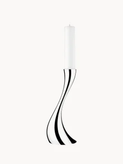 Online GEORG JENSEN Chandelier en acier inoxydable de forme organique Cobra, haut. 40 cm
