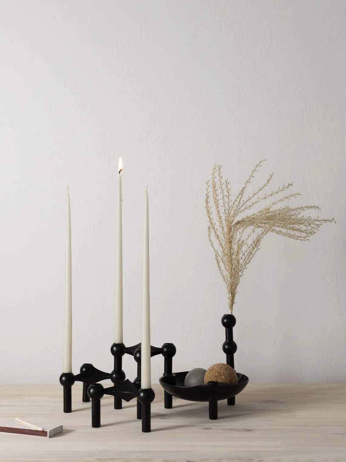 Clearance STOFF Nagel Chandelier Noir, mat