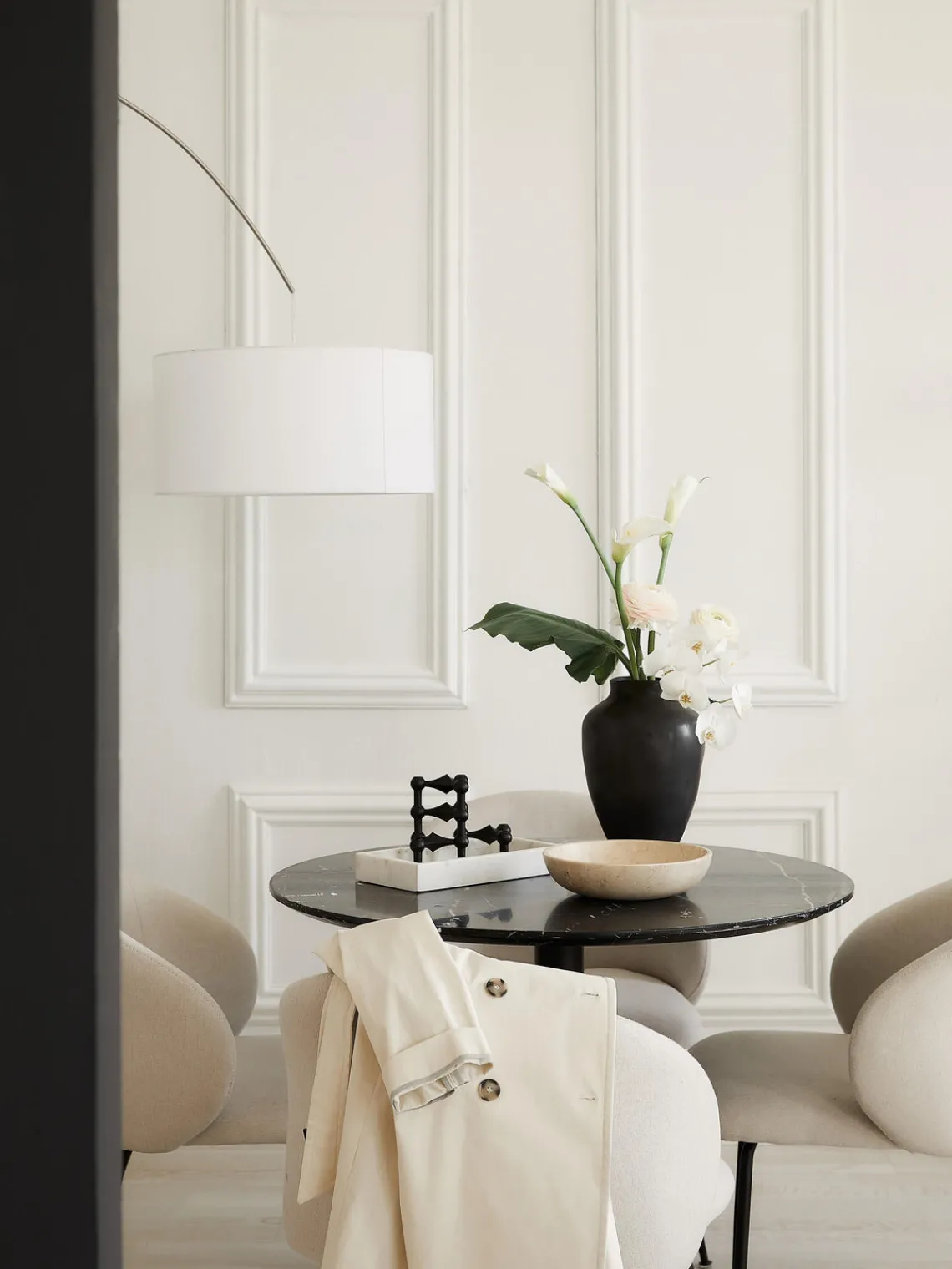 Clearance STOFF Nagel Chandelier Noir, mat