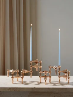 Hot STOFF Nagel Chandelier Tons cuivre, haute brillance