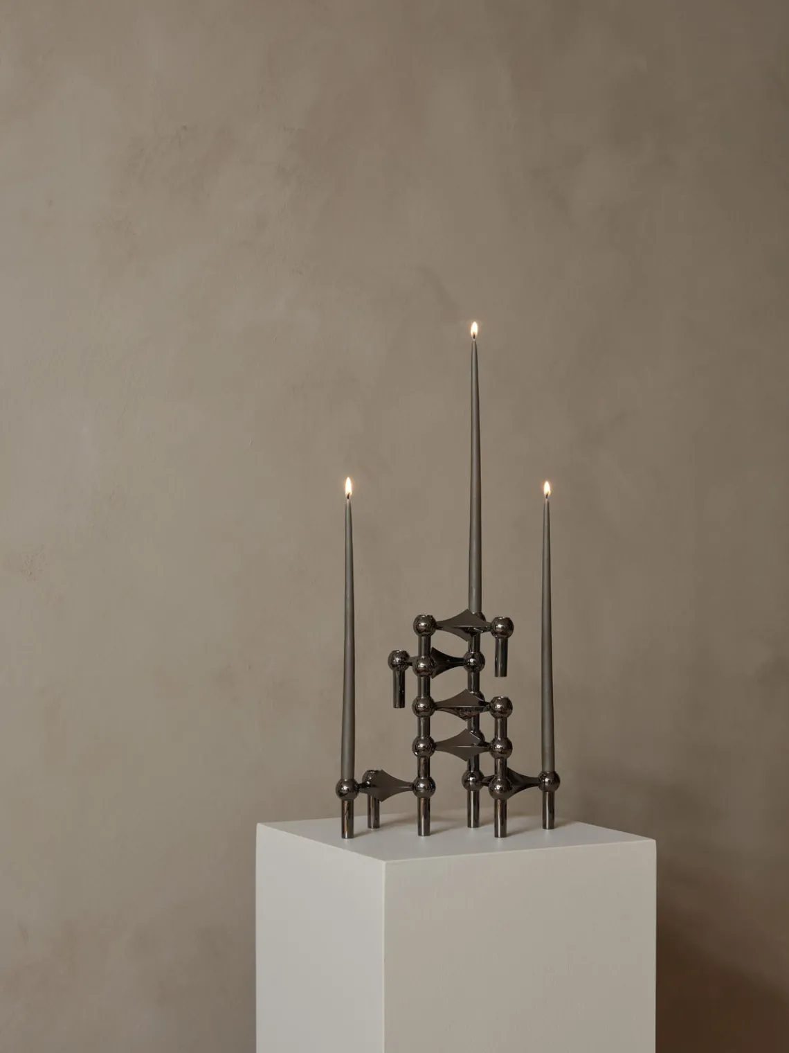 Clearance STOFF Nagel Chandelier Argenté foncé, haute brillance