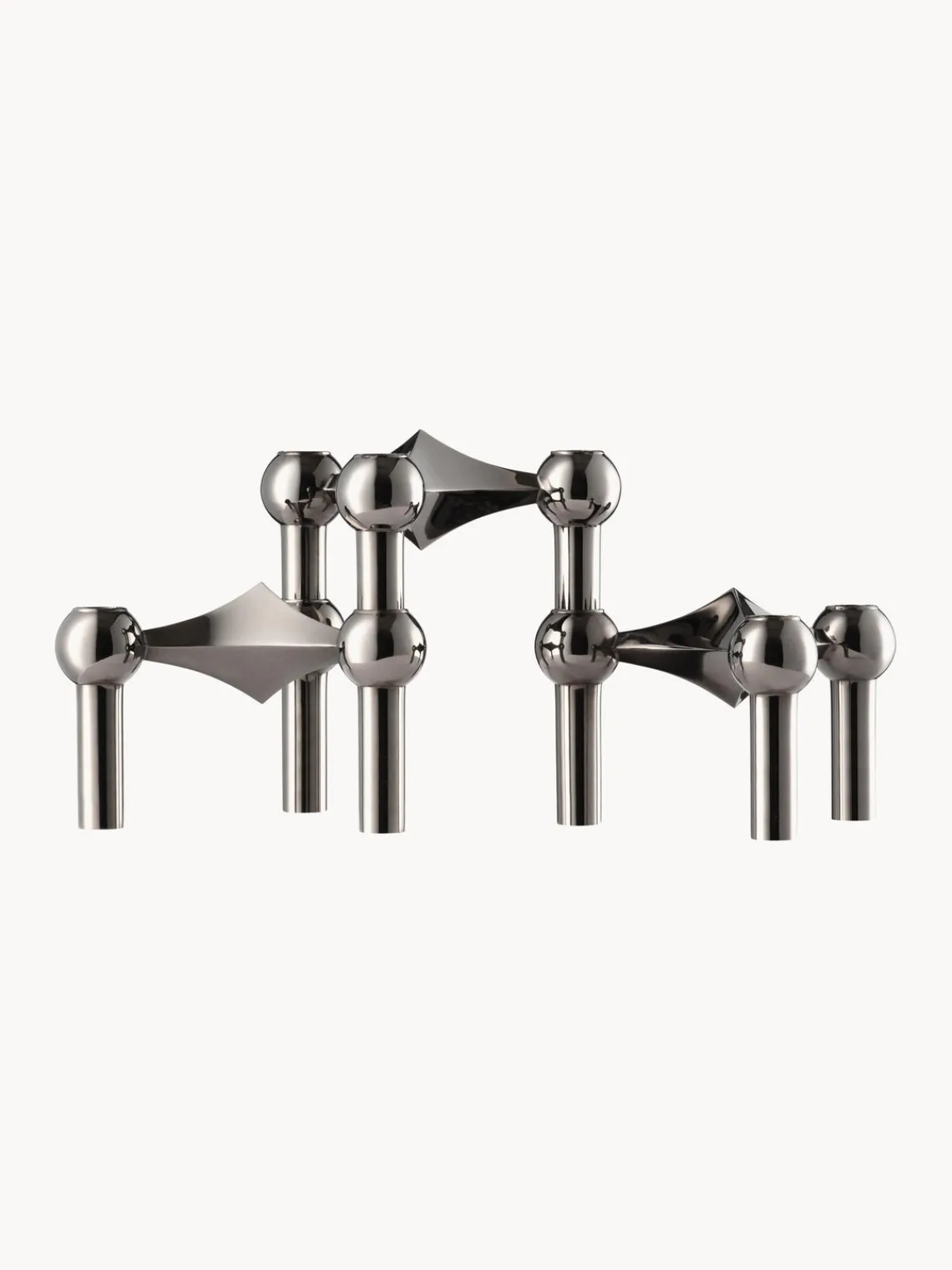 Clearance STOFF Nagel Chandelier Argenté foncé, haute brillance