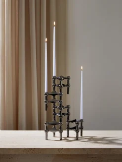 Clearance STOFF Nagel Chandelier Argenté foncé, haute brillance