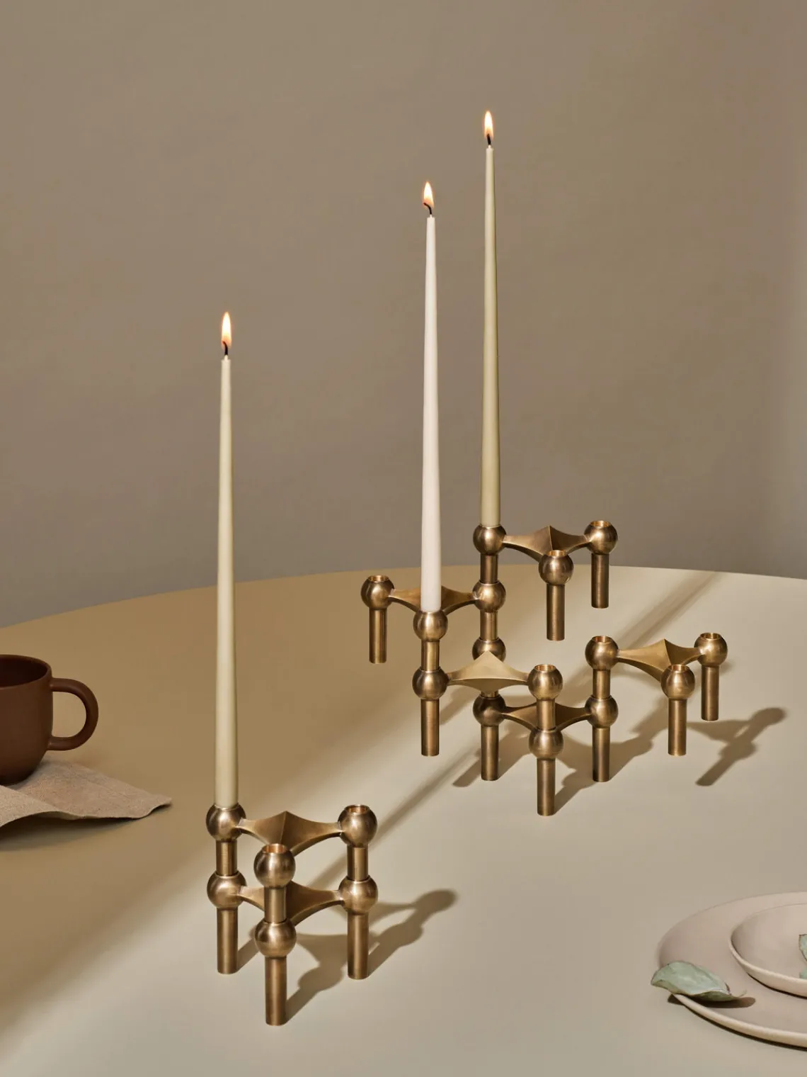 Best STOFF Nagel Chandelier Laiton, mat