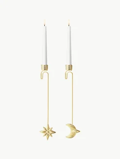 Hot GEORG JENSEN Chandeliers avec or 18 carats CC, 2 élém. Doré