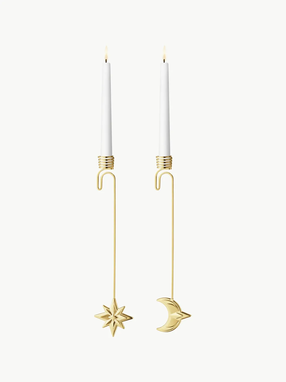 Hot GEORG JENSEN Chandeliers avec or 18 carats CC, 2 élém. Doré