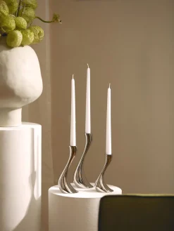 Sale GEORG JENSEN Chandeliers en acier inoxydable Cobra, 3 élém.