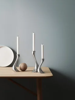 Sale GEORG JENSEN Chandeliers en acier inoxydable Cobra, 3 élém.