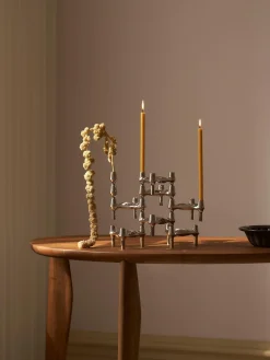 Fashion STOFF Nagel Chandelles fines Eirik, 8 pièces Jaune moutarde